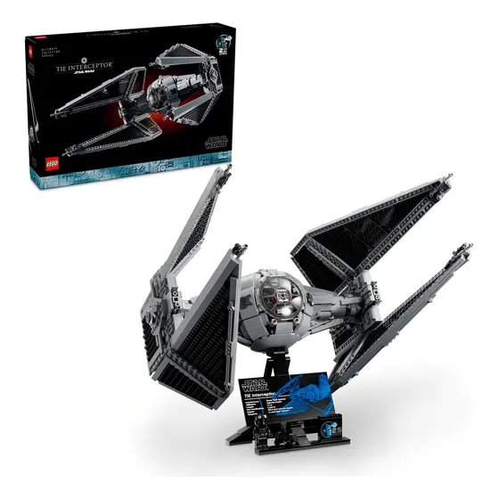 LEGO® Star Wars™ Interceptor TIE 75382; Ultimate Collector Series para adultos; incluye Piloto de caza TIE y droide ratón