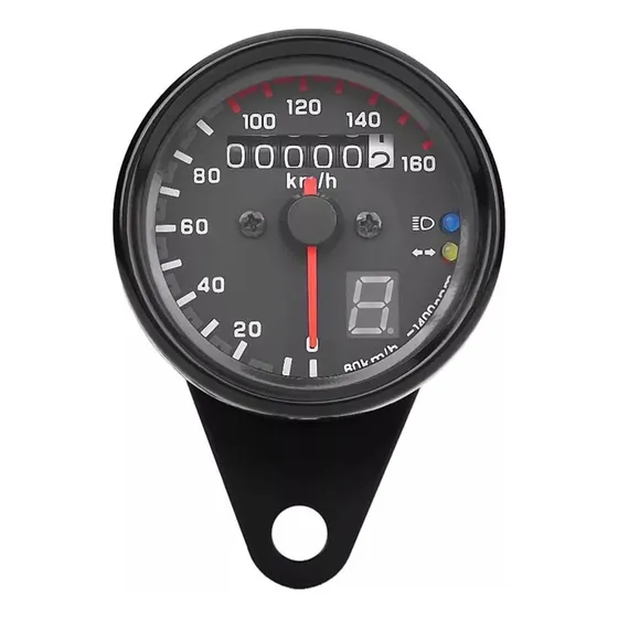 Velocimetro Universal Moto Cafe Racer Custom Indica Marcha