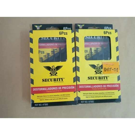 Juego Destornillador Precisión 6pz Celular Joyero Security