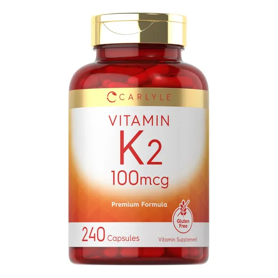 Suplemento Carlyle De Vitamina K2 100 Mcg Mk-4 240 Cápsulas