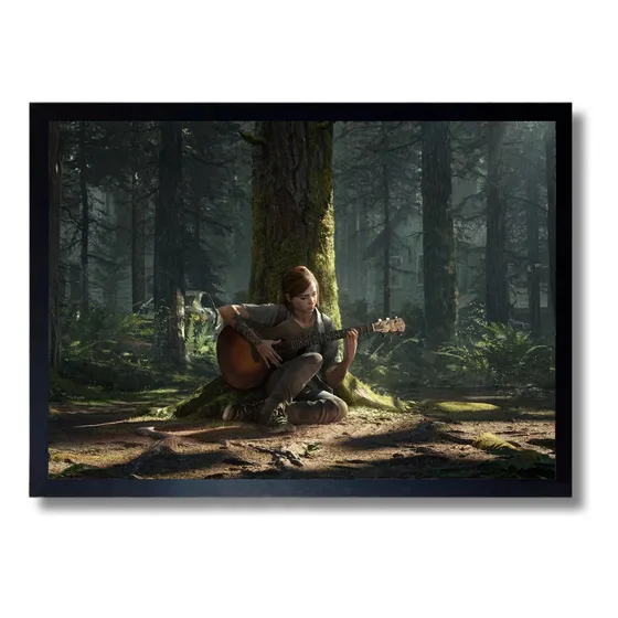 Quadro Poster The Last Of Us Part 2 Moldura  43x33cm A3