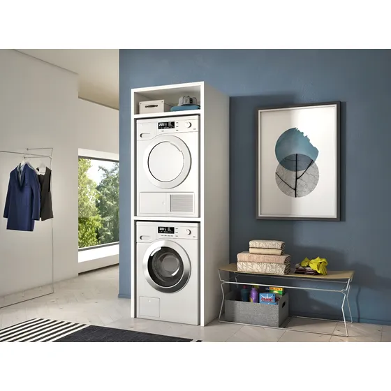 Mueble Columna Lavarropas Secarropas Con Estante