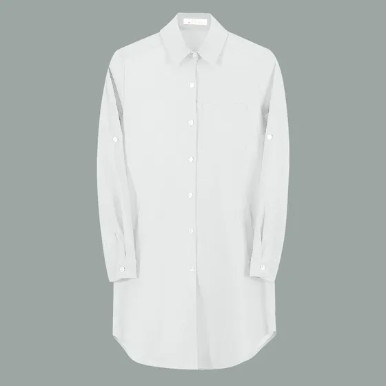 Blusa De Lino Larga Excelente Calidad Hg878