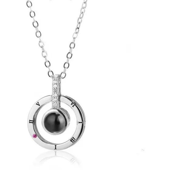 Collar Colgante Te Amo En 100 Idiomas / Todojoyas