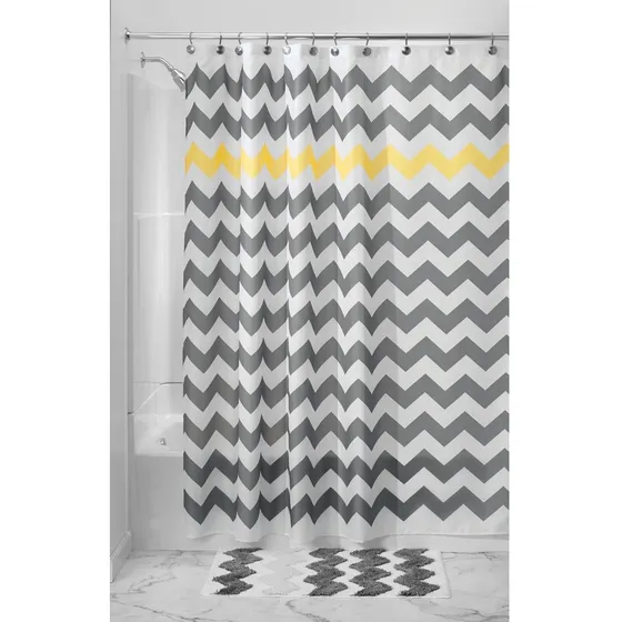Cortina Ducha Tela Chevron Para Maestro
