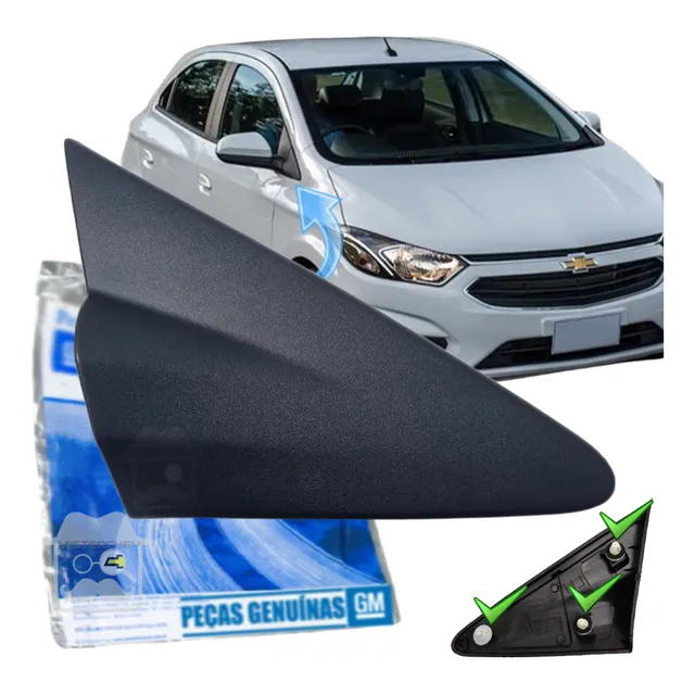 Acabamento Triângulo Retrovisor Onix 2013 A 2019 L.d Gm