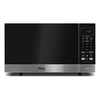 Micro-Ondas PMO30F Flat 28L Preto Espelhado Philco 220V