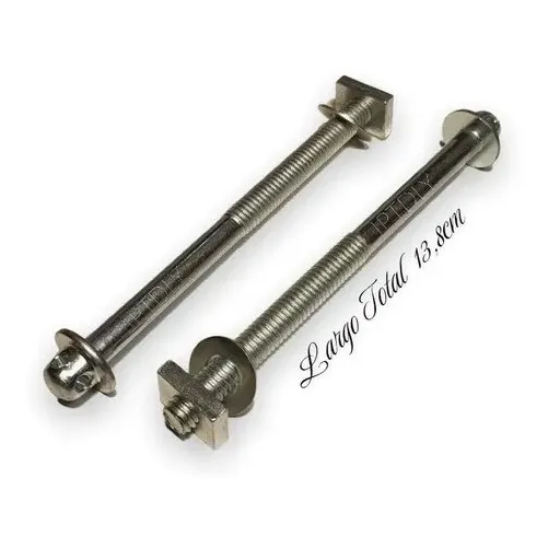Pernos Para Cama 3/8 X 5 / Pernos + Golilla + Tuerca / 2 Und