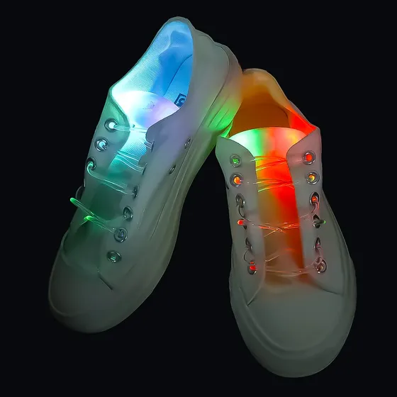 Cadarços Luminosos Coloridos, Cadarços Led, Cordões Redondos