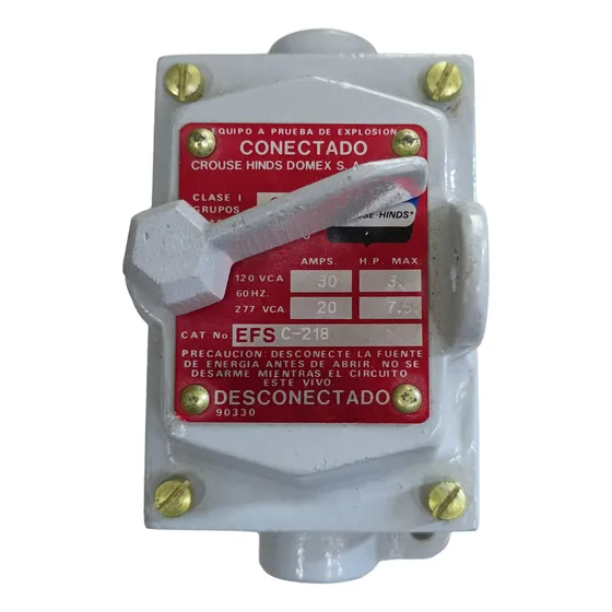 Interruptor Palanca Crouse Hinds Efsc218 30a 250v