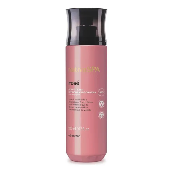 Body Splash Nativa Spa Rose 200 Ml