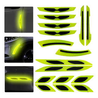 Sticker Reflejante Auto Protector Engomada Fosforescente Set Sticker Reflejante Auto Protector Engomada Fosforescente Set