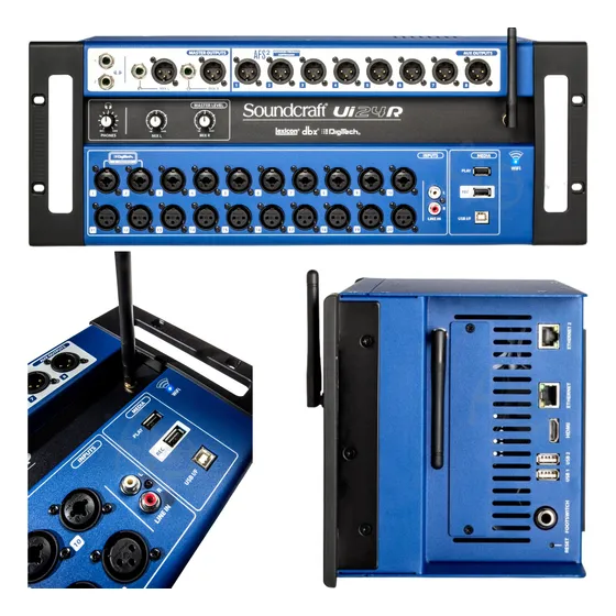 Mesa De Som Digital Soundcraft Ui24r 88v/265v