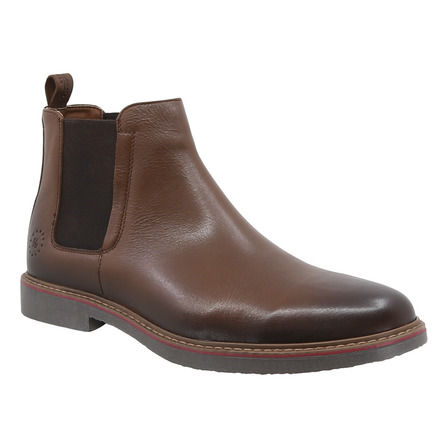 Botín Chelsea De Piel Triples Parma 36160 Café Para Hombre Botín Chelsea De Piel Triples Parma 36160 Café Para Hombre
