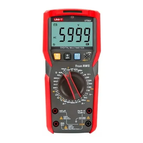 Tester Multimetro Capacimetro Digital 100mf Uni-t Ut89x