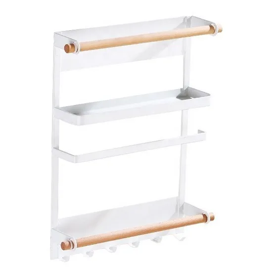 Estante Organizador Acero Inoxidable Magnetico Para Heladera