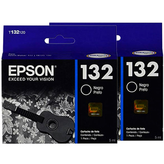 Combo 2 Cartucho Tinta Epson 132 Negro T132120 C13t13212a Combo 2 Cartucho Tinta Epson 132 Negro T132120 C13t13212a