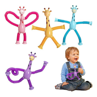 Juguetes Jirafa Ventosa Telescópica Jirafa Fidget, 4 Piezas Juguetes Jirafa Ventosa Telescópica Jirafa Fidget, 4 Piezas