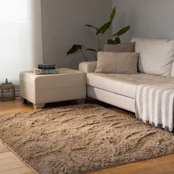 Alfombra 2x1,40 Mts Living Peluda Nórdica Pelo Largo