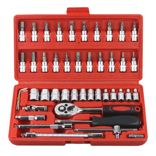 Herramienta Dados Llave De Trinquete De En Caja De 46pcs Herramienta Dados Llave De Trinquete De En Caja De 46pcs