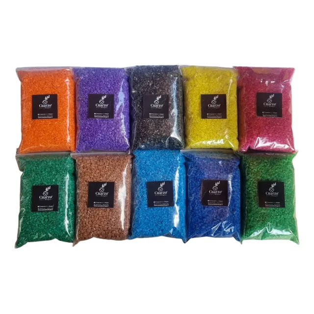 Cuarzo Full Color, Pack 10 Unidades. 200 Gr C/u