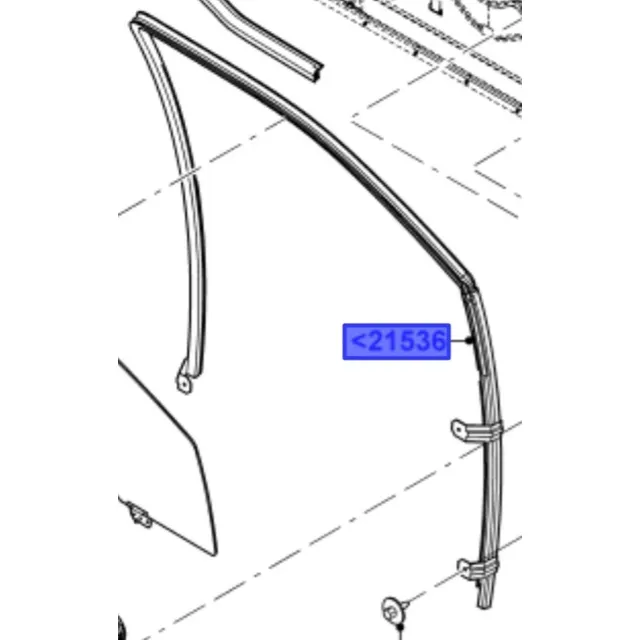 Goma Riel Puerta Izquierda F-350 Super Duty