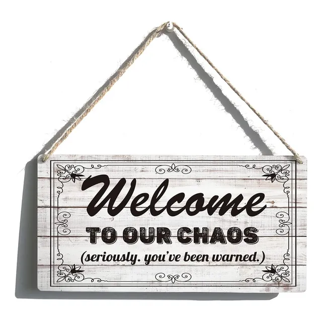 Divertido Letrero Regalo Casa Campo Texto Ingl «welcome Our