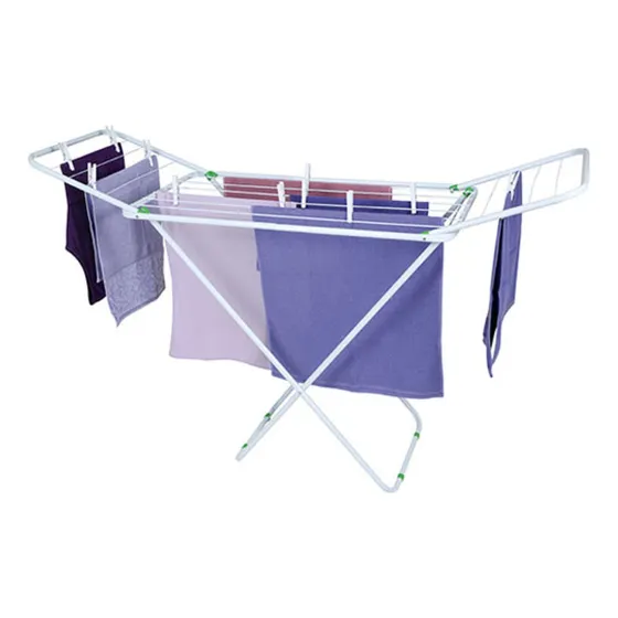 Tender Tendedero Para Ropa Pie Acero Plegable Con Alas Mor
