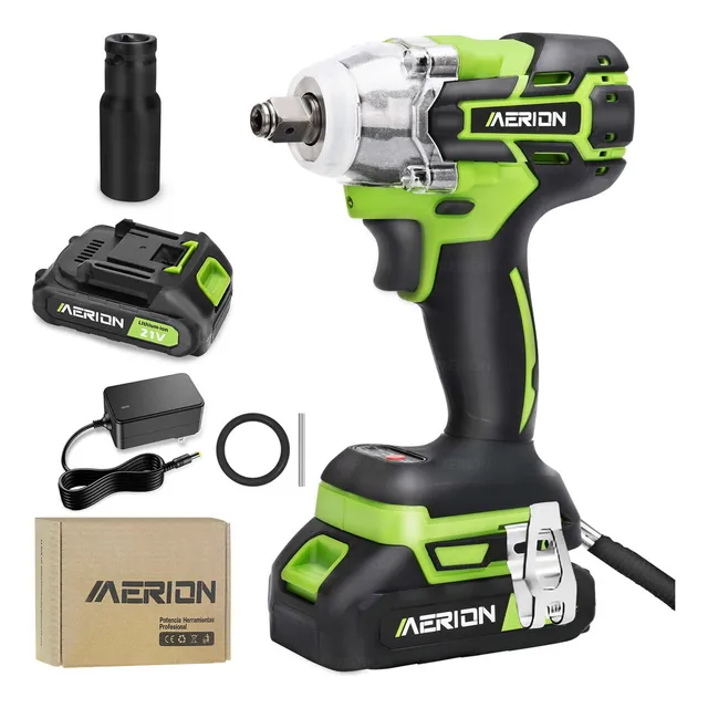 Llave De Impacto Inalámbrica Pistola Taladro Eléctrica 21v Merion Mb1