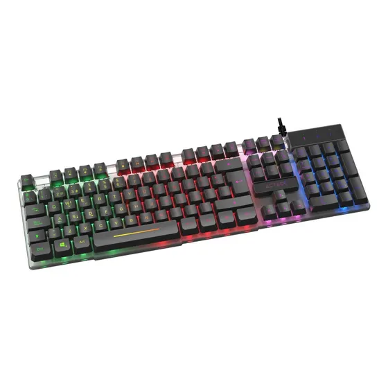 Teclado Acteck Diseño Iluminado Led Ta220g Alambrico Usb
