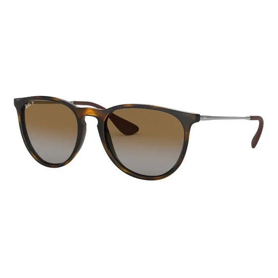 Anteojos de sol polarizados Ray-Ban Erika Classic talle Standard armazón polished tortoise y lente brown