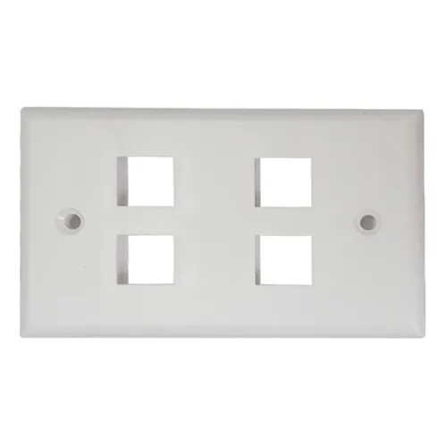 Face Plate Blanco 4x2 4 Puertos Faceplate Coupler Rj45