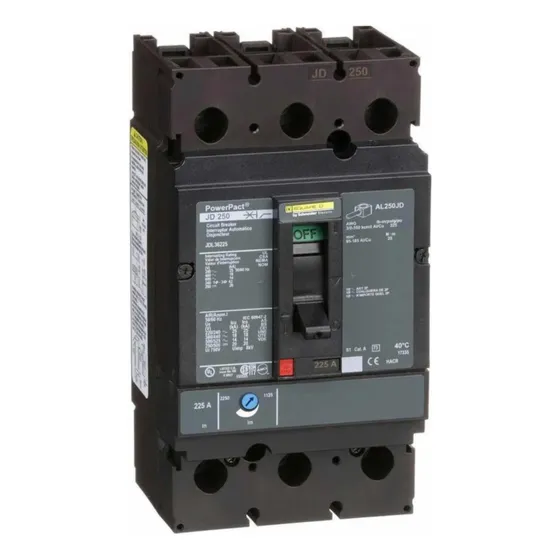 Interruptor Squared Jdl36225 3 Polos 600 Vol. 225 Amp. Frecuencia 60hz