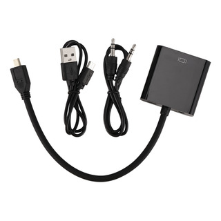 Cabo Adaptador Micro Para Vga Conversor De Vídeo 1080p Com A Cabo Adaptador Micro Para Vga Conversor De Vídeo 1080p Com A