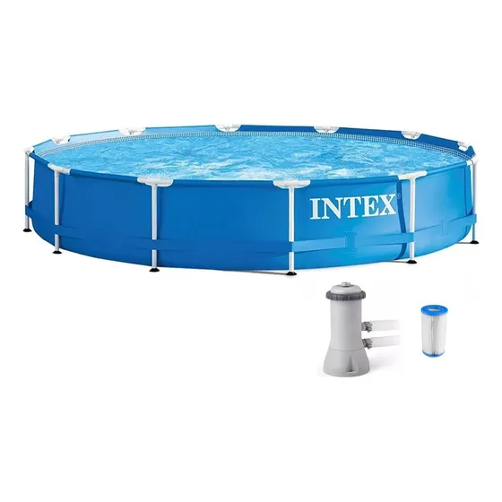 Piscina Intex 7000 Litros Estrutural Com Bomba Filtro 110v