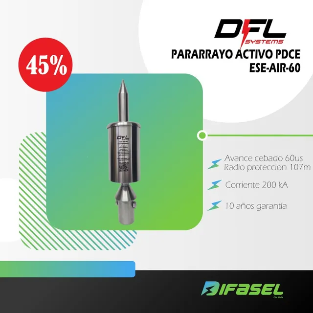 Pararrayos Activo Ionizante Pdce Ese Certificado