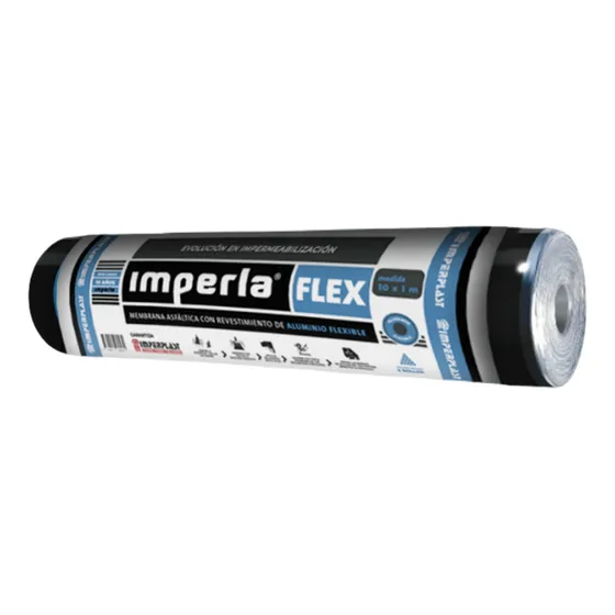 Membrana Asfáltica - Imperla Flex 30kg - Aluminio Flexible