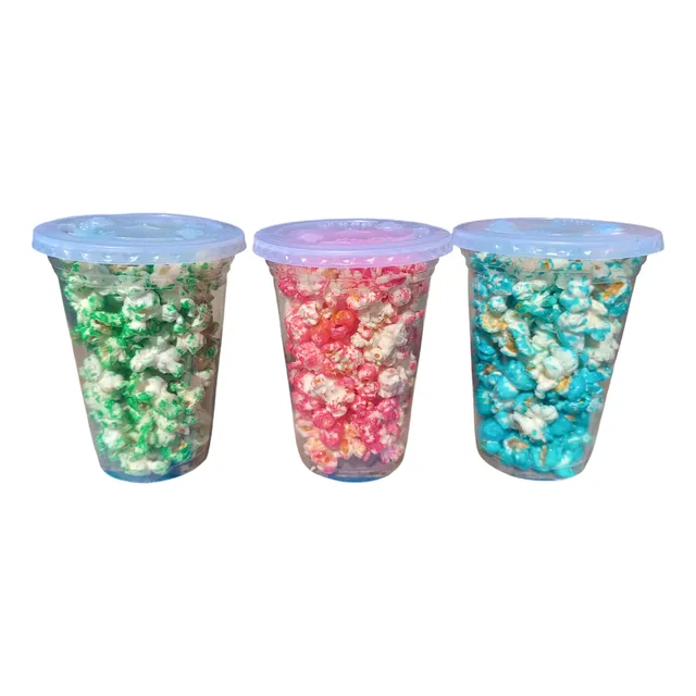 Pipoca Doce Colorida Kit 20 Unidades Validade 60 Dias