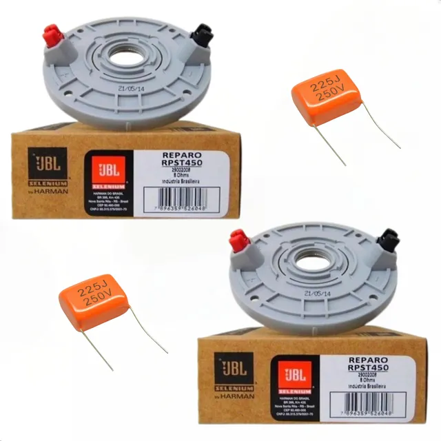 2 Reparo Super Tweeter St450 Trio Jbl Original + Capacitores