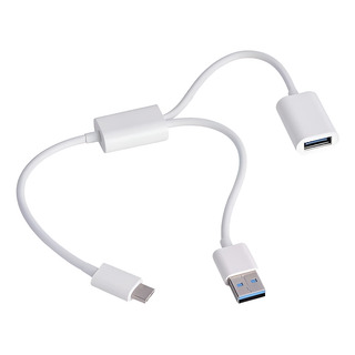 Cable Hub Usb Tipo C A 2 Usb Hembra Y Macho Otg Y Carga Cable Hub Usb Tipo C A 2 Usb Hembra Y Macho Otg Y Carga