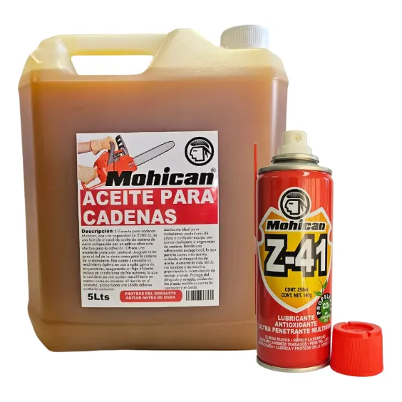 Promo Aceite Cadena 5l + Lubricante Antioxido 250ml Mohican