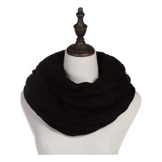 Bufanda Cuello Infinito De Lana Y Polyester Cc