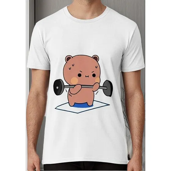 Remera Bubu Dudu Osos Panda, Dudu Está Haciendo Ejercicio Al