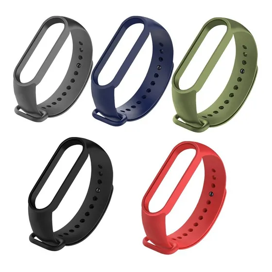 Kit 5 Pulseira Miband 7 Original Premium Diversas Cores M5