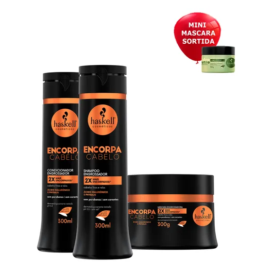 Encorpa Cabelo Haskell Engrossa Cabelo Cabelos Mais Volumoso