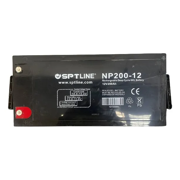 Batería De Gel 12v 200ah Ciclo Profundo Sptline Inversor  