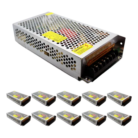 Kit 10 Fonte Chaveada Colmeia Bivolt 24v 10a Cftv Som Led