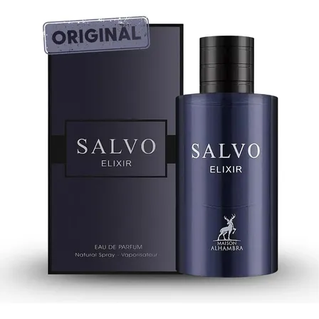 Perfume Árabe Masculino Maison Alhambra Salvo Elixir Eau De Parfum 60 Ml