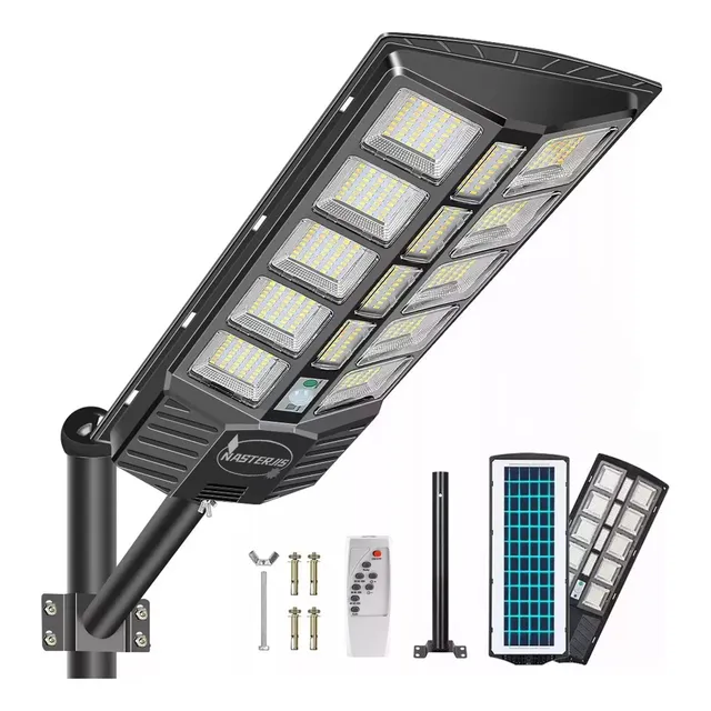 Lámpara LED Solar Luminaria Suburbana Alumbrado 1500w 6500K Blanco NASTERJIS