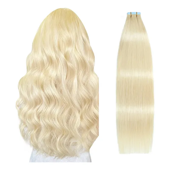 Extensiones De Cabello Humano Suyya Remy Con Cinta Adhesiva,